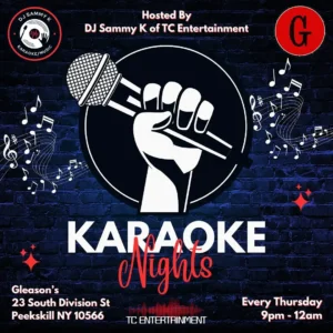 Gleason's Karaoke every Thursday night in Peekskill, NY