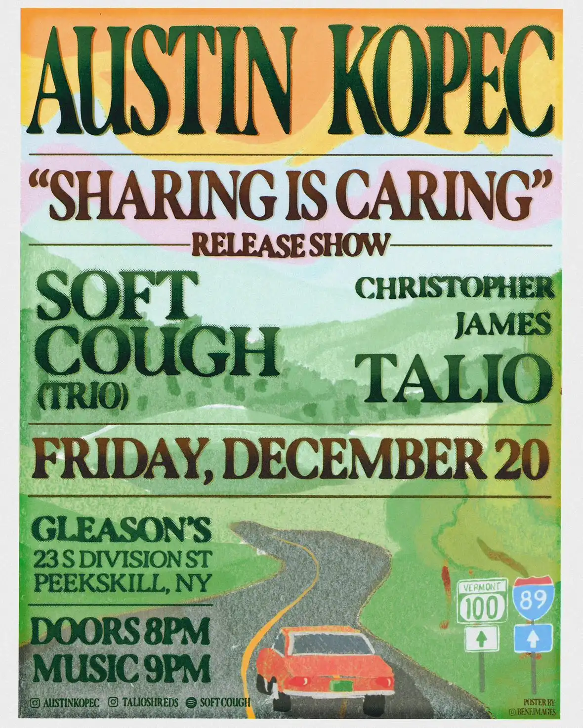 Austin Kopec show at Gleason's in Peekskill, NY