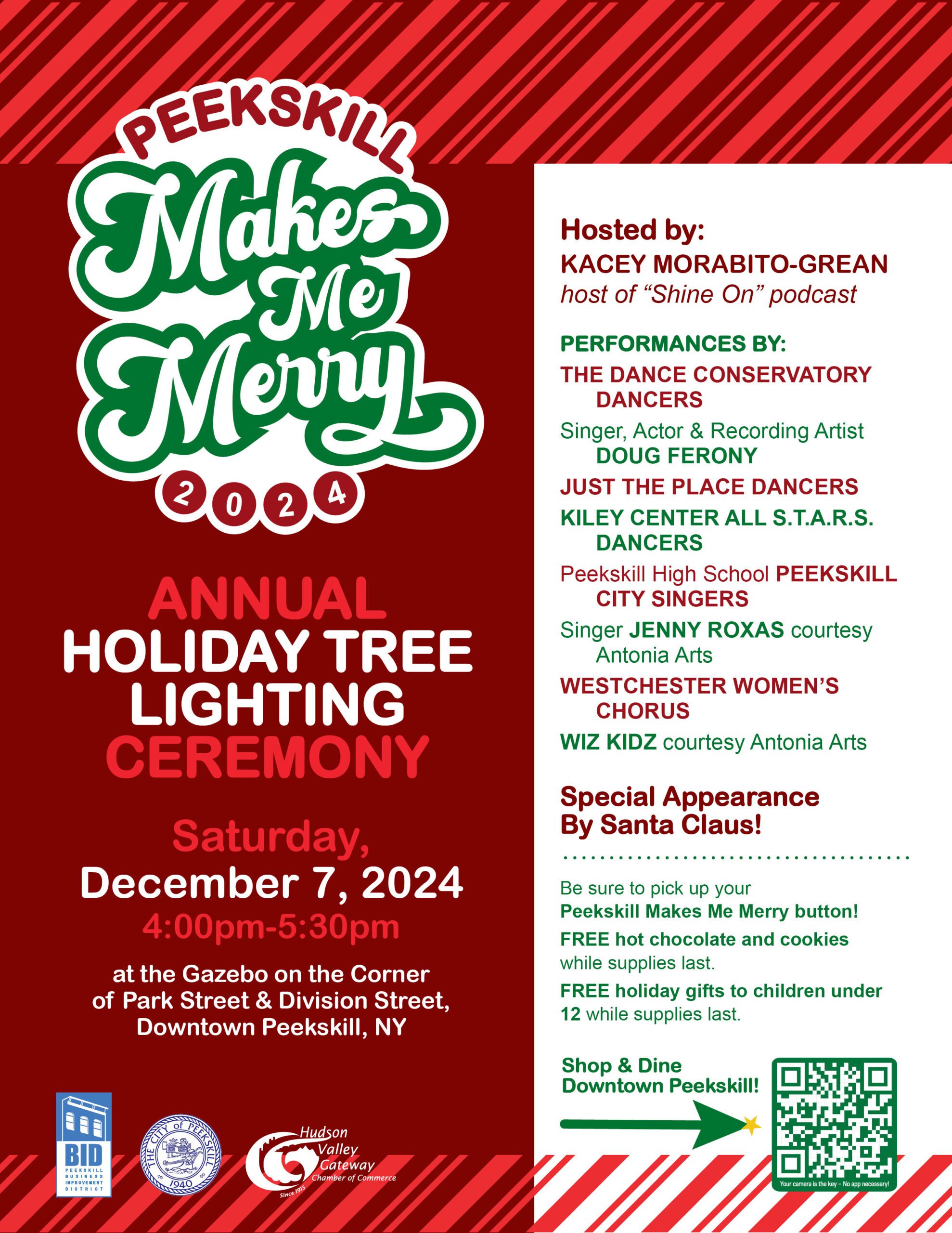 Peekskill Holiday Tree LIghting in Downtown Peekskill