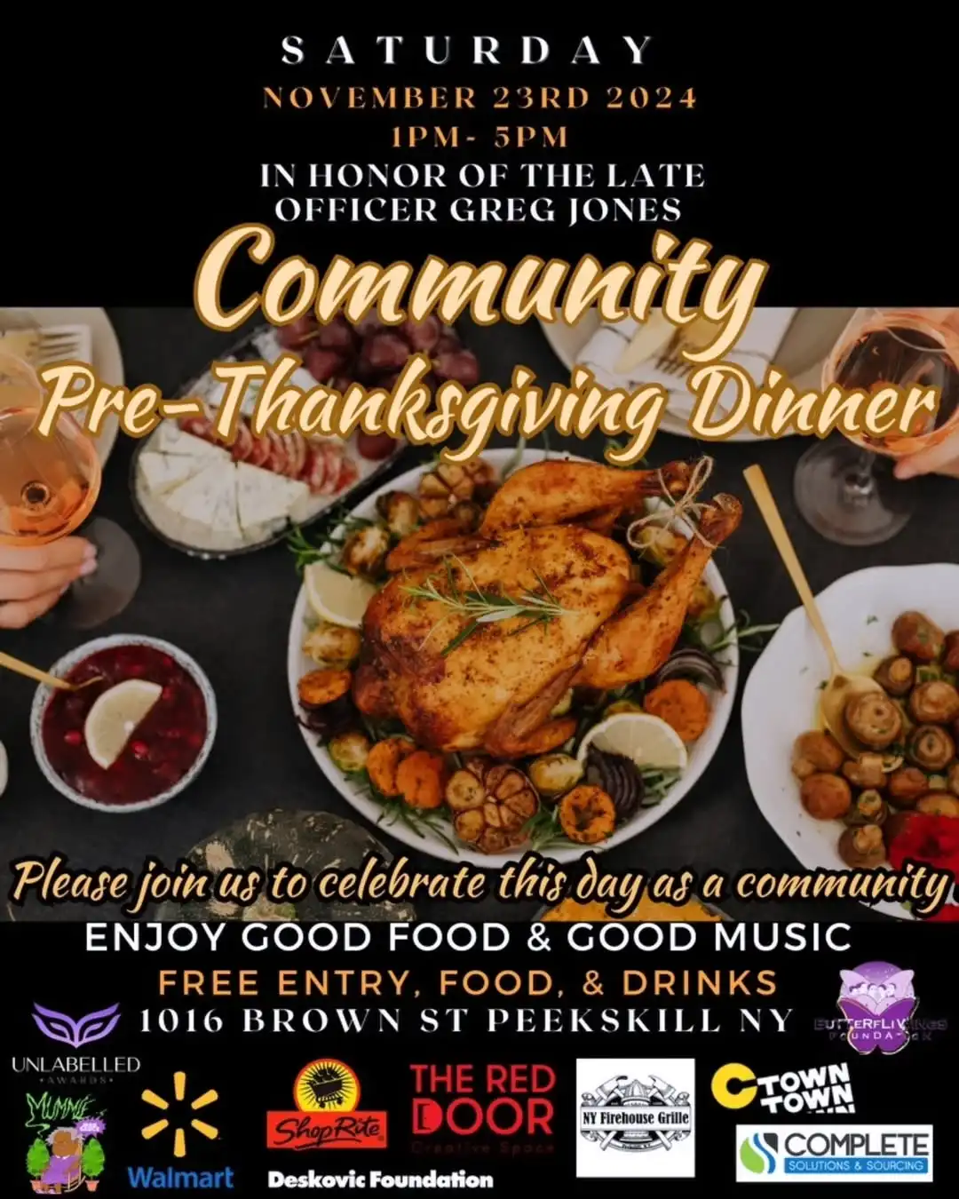 Peekskill Community Pre-Thanksgiving Dinner at The Red Door Creative Space