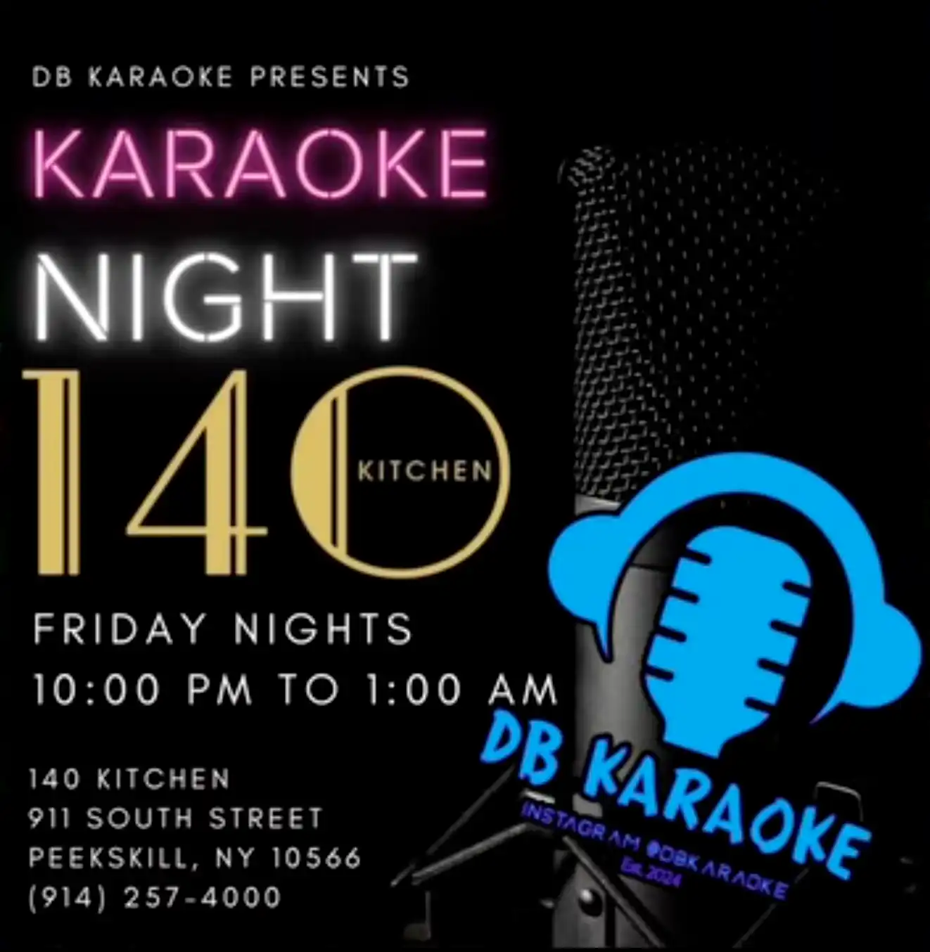 Friday Night Karaoke at 140 Kitchen