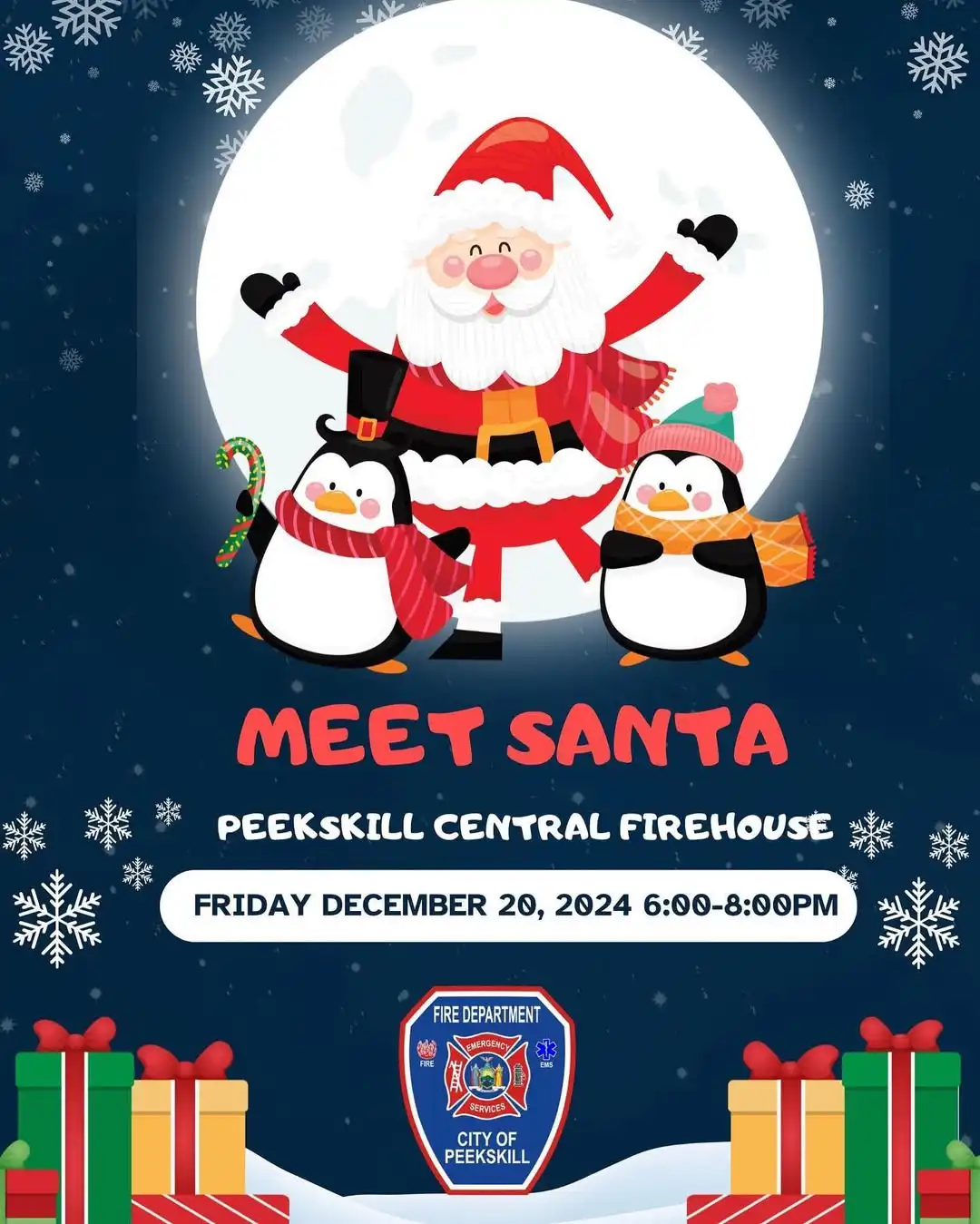 Meet Santa at Peekskill Central Firehouse