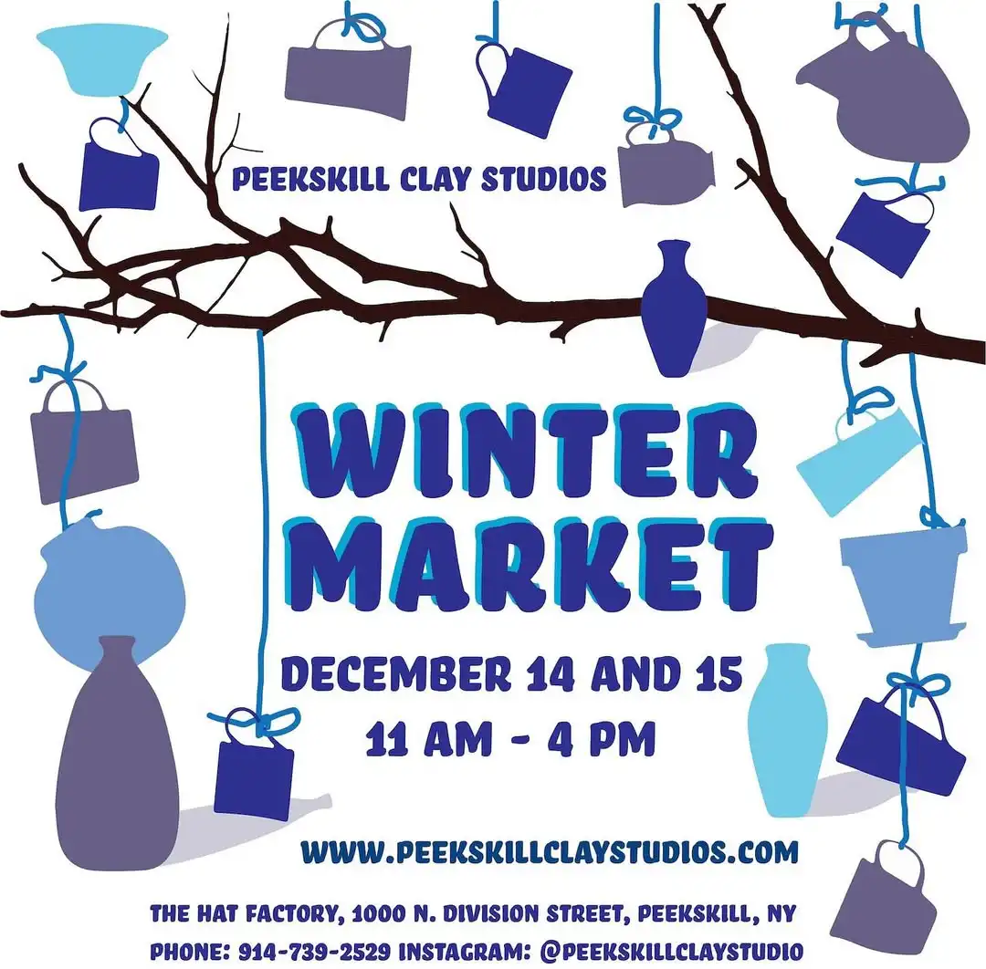 Peekskill Clay Studios Winter Market at The Hat Factory in Peekskill, NY