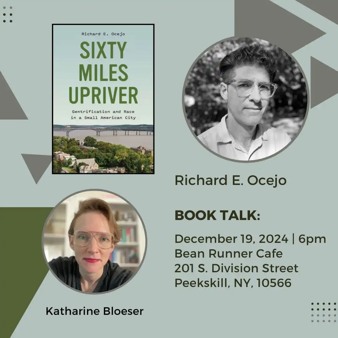 Book Talk: 60 Miles Upriver at BeanRunner Cafe in Peekskill, NY